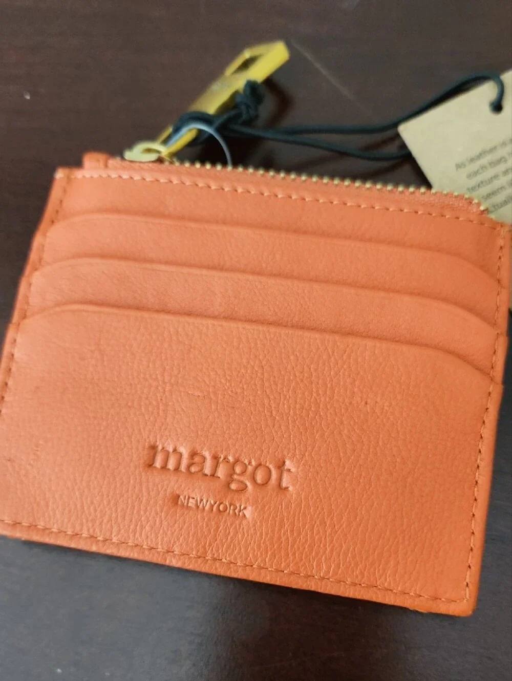 N/A orange leather